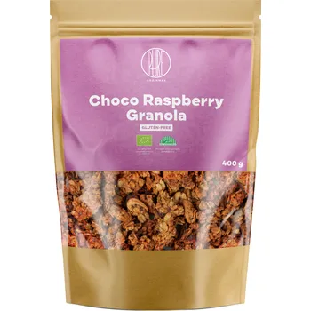 BrainMax Pure BrainMax Pure® Choco Raspberry Granola, granola s čokoládou a malinami, BIO, 400 g *CZ-BIO-001 certifikát / Zapečené vločky s čokoládou a malinami
