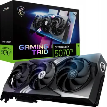 Grafická karta Grafická karta MSI GeForce RTX 5070 Ti Gaming Trio OC 16GB GDDR7