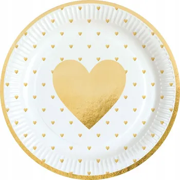 Talíř Talířky Srdce You Love Me Valentýn 23 cm 8ks