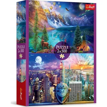 Puzzle Puzzle Trefl 1000 dílků - Výlet po Americe