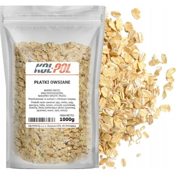 Ovesné vločky 1kg Přírodní snídaně vysoké kvality | Kol-Pol