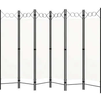 Paraván VidaXL 320711 Paraván 240 x 180 cm bílá