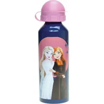 Láhev Lahev Na Pití hliníkový DISNEY FROZEN LEDOVÉ KRÁLOVSTVÍ ELSA ANNA 520 ml