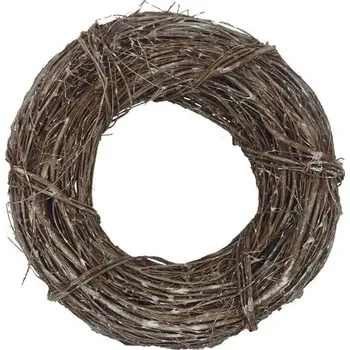 MOREX Dekorační věnec P1993/1 – přírodní věnec 25×8×25 cm pro celoroční aranžování