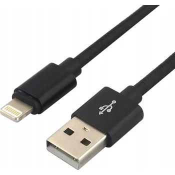Datový kabel Kabel Everactive USB - Apple Lightning 0,3 m černý