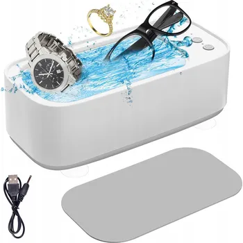 Ultrazvuková čistička Ultrazvuková čistička na brýle, šperky a kosmetiku, sterilizátor 450 ml