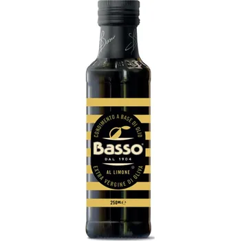 Rostlinný olej Basso Basso Extra panenský olivový olej ochucený - zálivka z olivového oleje s citronem 250 ml