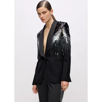Dámské sako SAKO KARL LAGERFELD KARL STUDIO DEGRADE BLAZER BLACK
