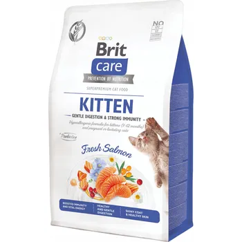 Krmivo pro kočku Brit Care Kitten šetrné trávení a silná imunita losos suché Krmivo 400 g