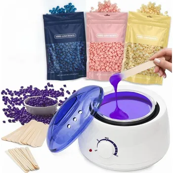 Ohřívač na tvrdý vosk Vinmall SADA 4x100g vosku + špachtle POPIS