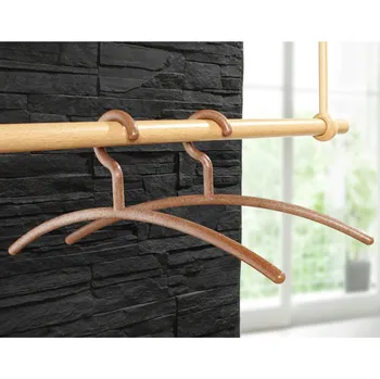 Věšák 3 ramínka na oblečení Natur přírodní Každé 42 x 13 x 1,5 cm.