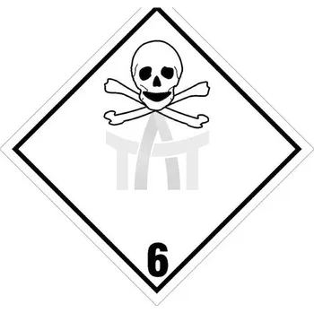 Samolepka ADR bílá jedovaté plyny MTX 1000000/6.1