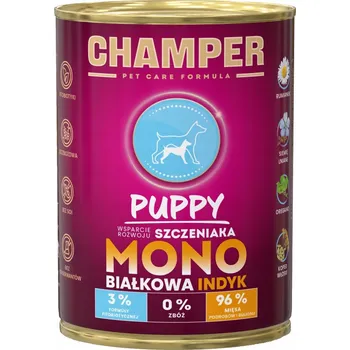 Krmivo pro psa VLHKÉ KRMIVO PRO ŠTĚŇATA CHAMPER PUPPY KRŮTA 400G