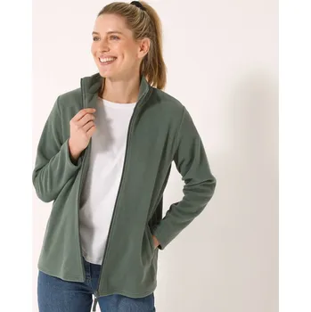 Pánská mikina Blancheporte Fleecová mikina na zip bronzová 38/40