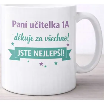 Hrneček pro paní učitelku 6 - bílý