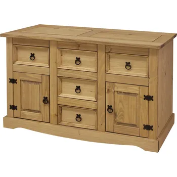 Komoda Komoda 2 dveře + 5 zásuvek CORONA vosk Varianta: buk