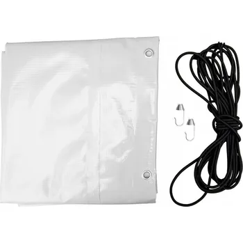 Krycí plachta Kryt na rám h-1100 UNITRAILER plachta šedá pro přívěs 264x150cm