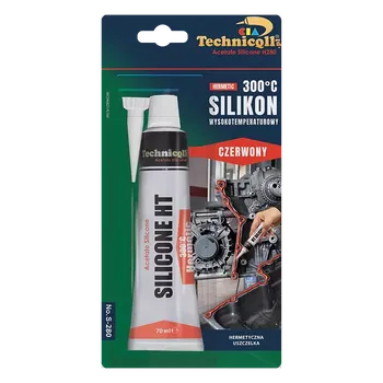 Technicqll Vysokoteplotní silikon, červený 70ml