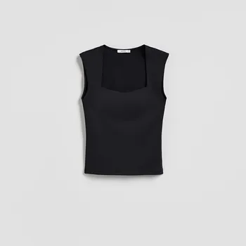 Reserved - Hladký top - černý - 065HT-99X - 065HT-99X-S