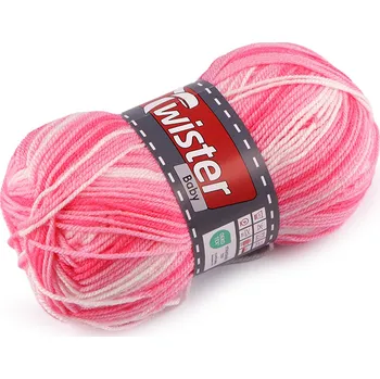 Příze Pletací příze Baby 50 g, střední, 4 (090) růžová