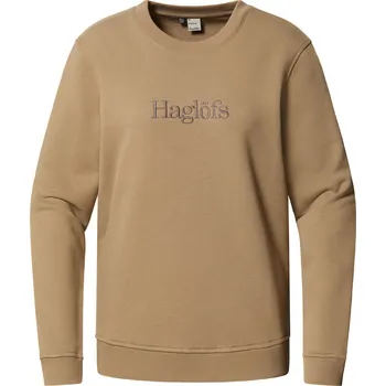 Dámská mikina Dámská bavlněná mikina Haglöfs Crewneck - hnědá Velikost: XL