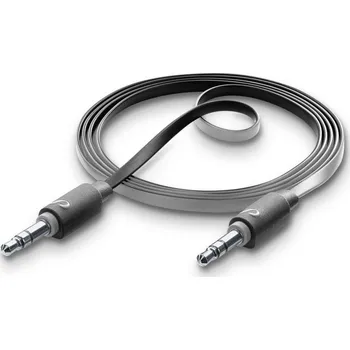 Datové redukce Audio kabel CellularLine MUSIC, délka 2m, plochý, 2x jack 3,5mm, černý