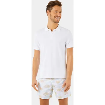 Pánská košile POLOKOŠILE VILEBREQUIN PIQUE ORGANIC COTTON BLANC