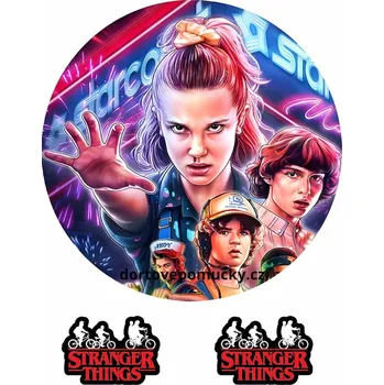 Přisada na vaření a pečení STRANGER THINGS č.2 jedlý papír - Úprava na přání +20 Kč / Jedlý papír / Bez decor gelu