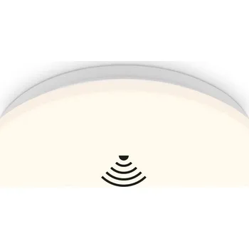 BRILONER LED stropní svítidlo s čidlem, 26 cm, 12W, 1190lm, bílé BRILO 3897016