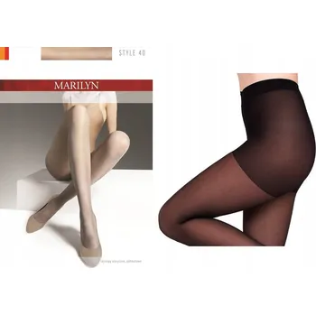 Dámské punčochy Punčocháče hladké Marilyn STYLE 40den černé Nero velikost 5