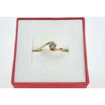 Prsten Prstýnek zlatý ryzosti 585, 1,41 g, velikost 14