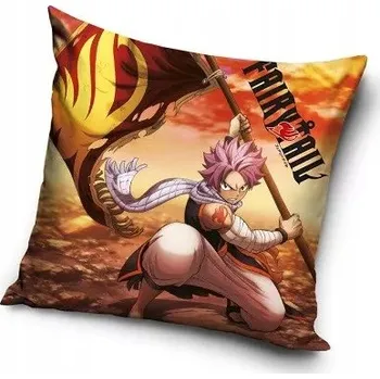 Povlak na polštářek Povlak na polštář Fairy Tail Dragonfire 40x40 cm Velur