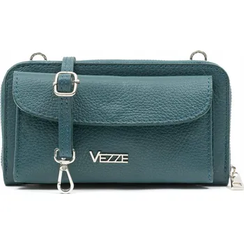 Kabelka Vezze kabelka z pravé lícové kůže modrá