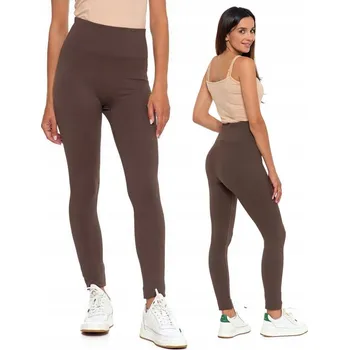 Dámské legíny Dámské žebrované legíny Moraj RDL1000-020 MOCCA L/XL hnědé