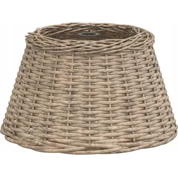 Závěsné svítidlo z vrbového proutí, hnědé, 50x30 cm