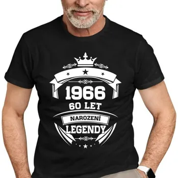 Žertovný předmět 1966 Narození legendy 60 let - pánské tričko s potiskem- Tričkový.cz