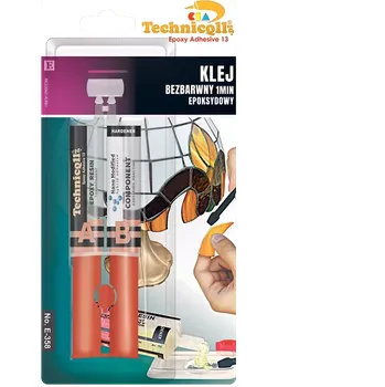 Průmyslové lepidlo Technicqll Epoxidové lepidlo 1min bezbarvé 2x12ml