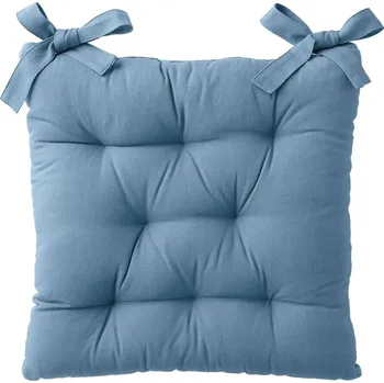 Potah na židli Blancheporte Sada 2 čtvercových jednobarevných podsedků na židli zn. Colombine® modrošedá