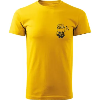 Pánské tričko Pánské tričko D151P KOČKA Tričko KOČIČKA žluté vel XL