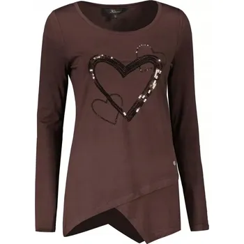 Dámské tričko Dámské tričko KIXMI RAIMY HNĚDÉ velikost: M