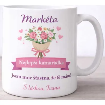 Hrneček pro kamarádku 8 - bílý