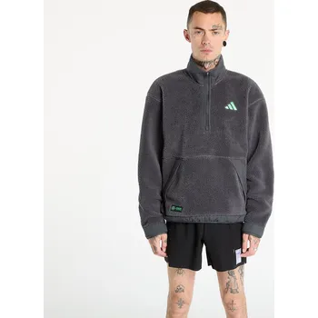 Pánská mikina Mikina adidas Mercedes - AMG Petronas Formula One Team Premium Sweat Half-Zip Fleece Dgh Solid Grey L