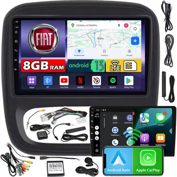 Autorádio Autorádio NCS ZQ9 Fiat Talento 2016-2020 Android Navigace 8GB LTE