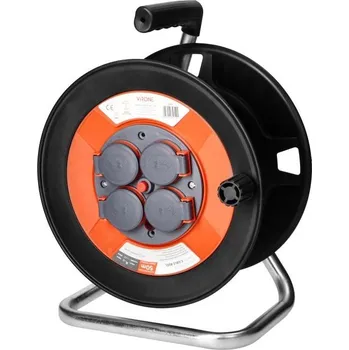 Počítač Prázdný navíjecí buben ORNO CR-5, IP44 4x2P+E 16A 230V, H05VV-F 3x1.5mm2, 50m 281310CR5