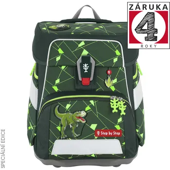 Školní batoh Školní aktovka Step by Step SPACE SHINE, Dino Night Tyro - 5 dílný set, AGR certifikát