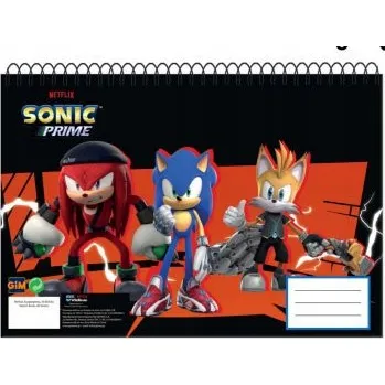 Sešit Sešit A4 nelinkovaný Sonic the Hedgehog GIM 30 listů