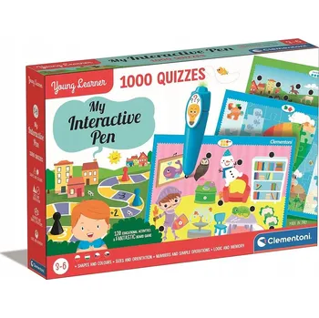 interaktivní kniha Stolní hra Clementoni Interaktivní pero - 1000 kvízů Clementoni