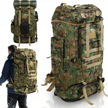 turistický batoh BATOH O OBJEMU 100 L, ROZKLÁDACÍ, ERGONOMICKÝ, VODĚODOLNÝ NA VÝLETY