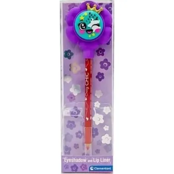 Oční stíny Crazy Chic Červené oční stíny a konturovací tužka na rty Clementoni