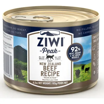 Krmivo pro psa Krmivo mokré pro kočky Ziwi Peak – přírodní hovězí maso, bezobilná konzerva 185 g